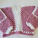 Kids crochet cropped hexi sweater
