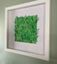 Framed Botanical Wall Art "Spring" - Everlasting Plant Leaf - Unique Paper Art