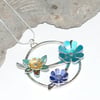 SALE 30% OFF! Spring flowers statement necklace