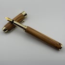 Holy Land Fountain Pen - Hand Turned From Bethlehem Olive Wood
