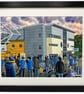 Shrewsbury, Framed & Unframed Town Art Print Football FC New Meadow Stadium Gift - Image 1