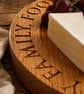 Personalised Oak Cheeseboard – Handmade Engraved Gift - Image 2