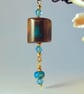 Agate Dowsing Pendulum Necklace With Crystals On Long Cord, Spiritual Gift
