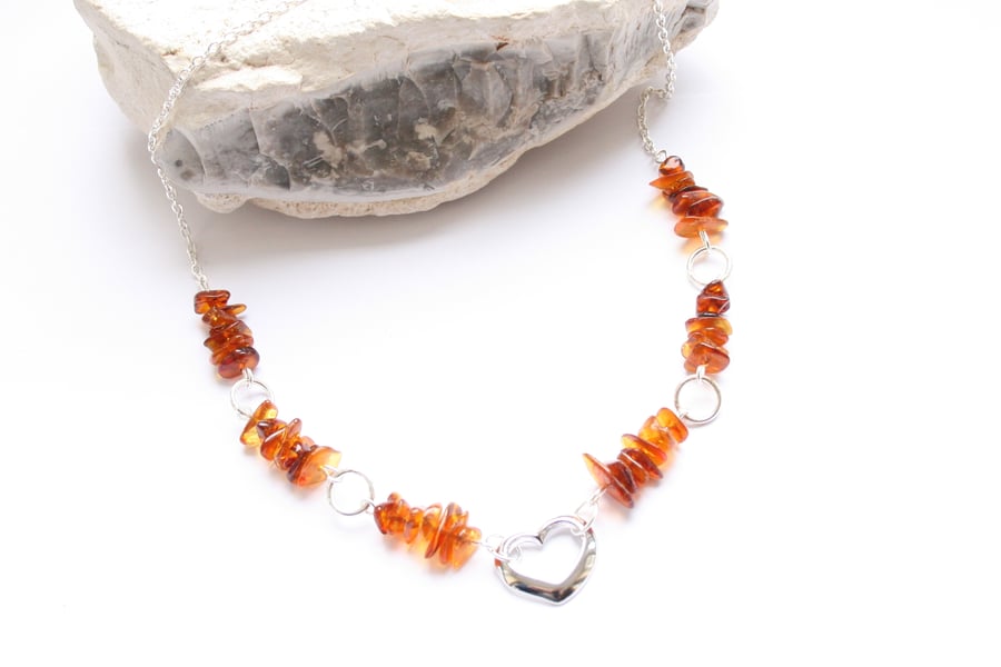 Baltic amber necklace.
