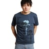 3 Trees  Mens blue organic cotton printed T shirt S,M,L,XL