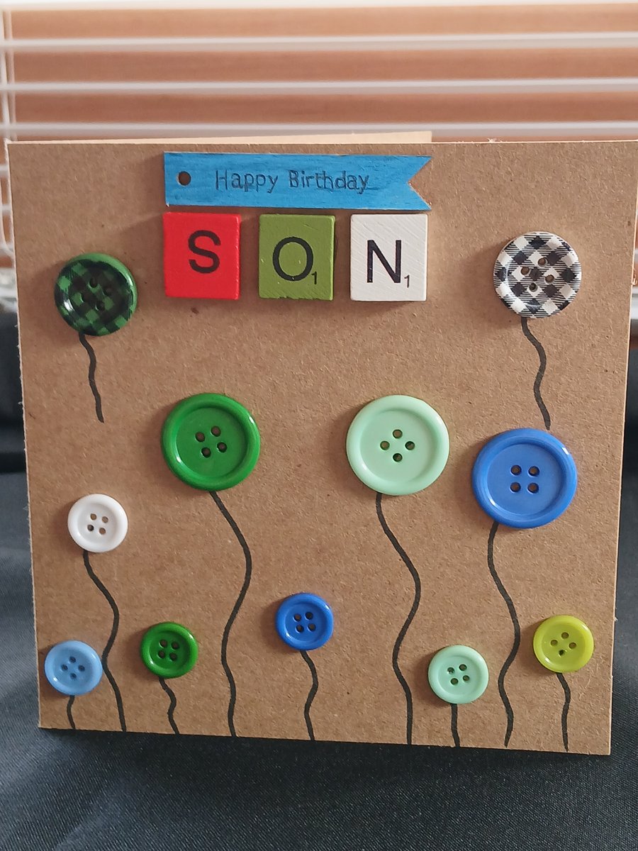 Handmade, son birthday card 