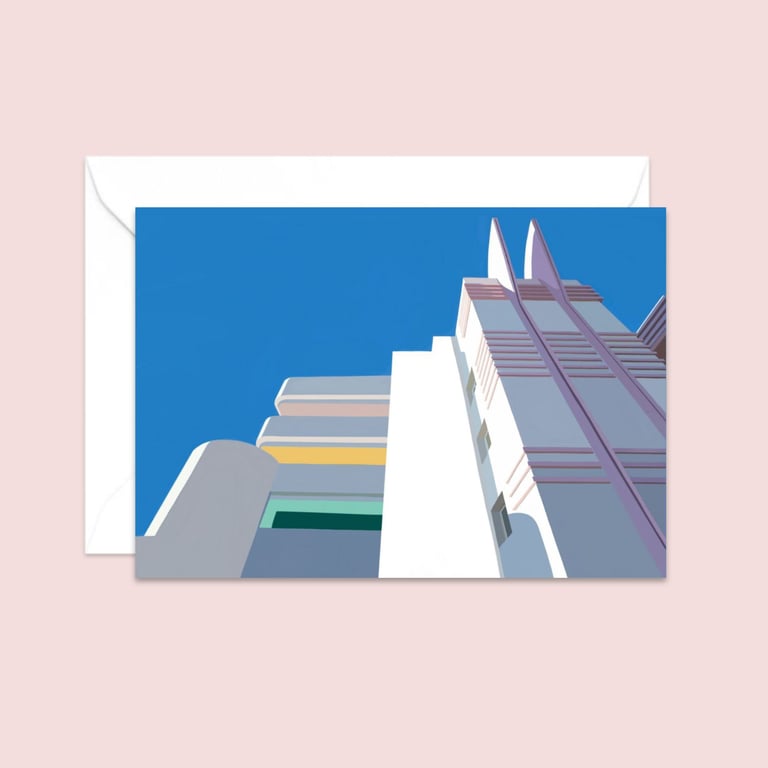 Art Deco Greeting Card: Classic American Architecture (702)