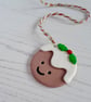 Happy Christmas pudding decoration - Image 2