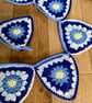 Bunting, forget-me-not crochet bunting  - Image 3