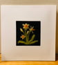 Daffodil needle felted card