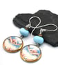 sea turtle ceramic earrings