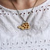 Kawaii Wooden Turtle Necklace
