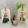 1950’s inspired tags, set of two (JY22)