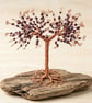 Wire Garnet Tree Sculpture