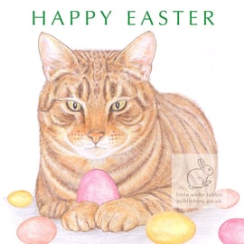 Monty the Cat - Easter Card