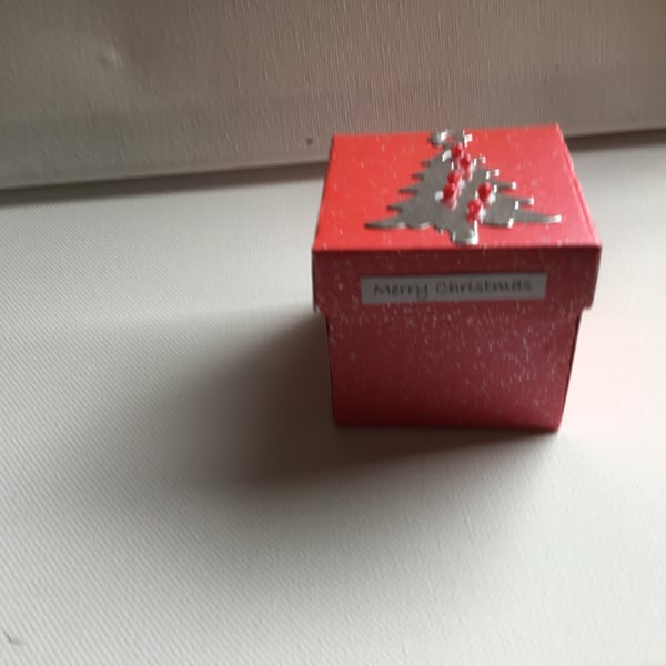 Set of 6 gift boxes. Christmas tree gift box. Favour box. Gift wrap. Box. CC591