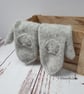Knitted alpaca women mittens Winter luxury mittens Valentine's gift for women  - Image 2