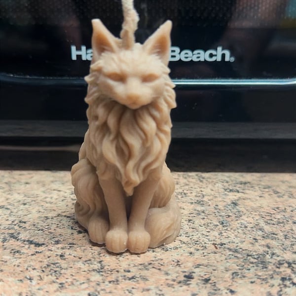 Scented cat candle fudge scent 