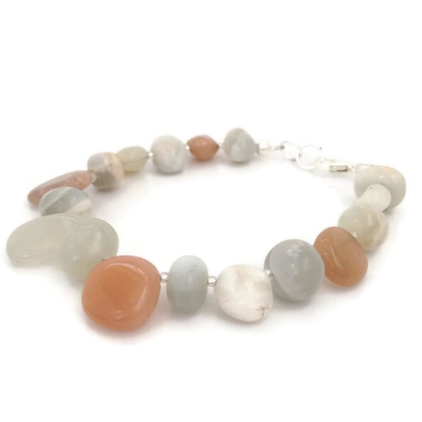 SALE - Multi-Colour Moonstone Nugget Bracelet