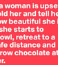 "If A Woman Is Upset" Fridge Magnet - Image 2