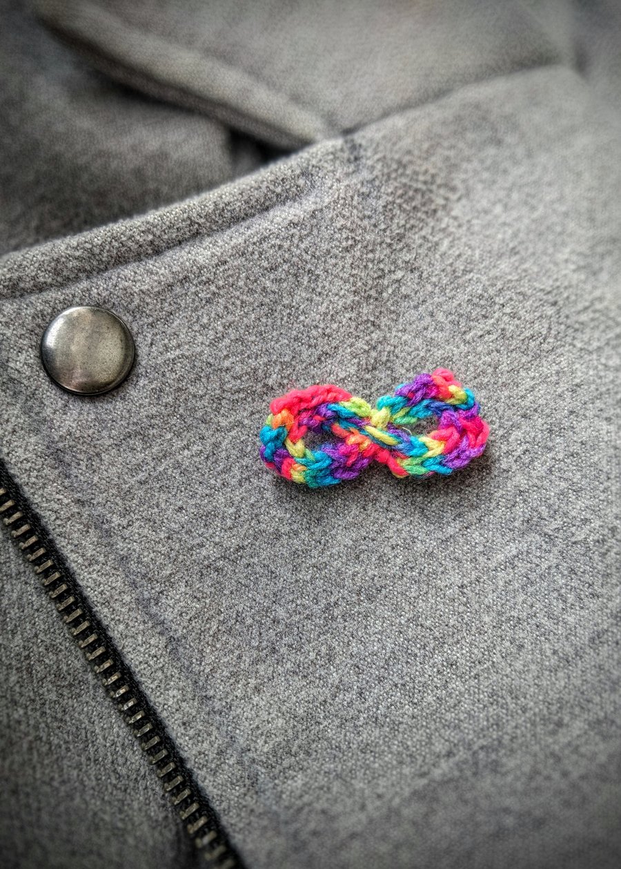 Neurodiversity Crochet Badge 