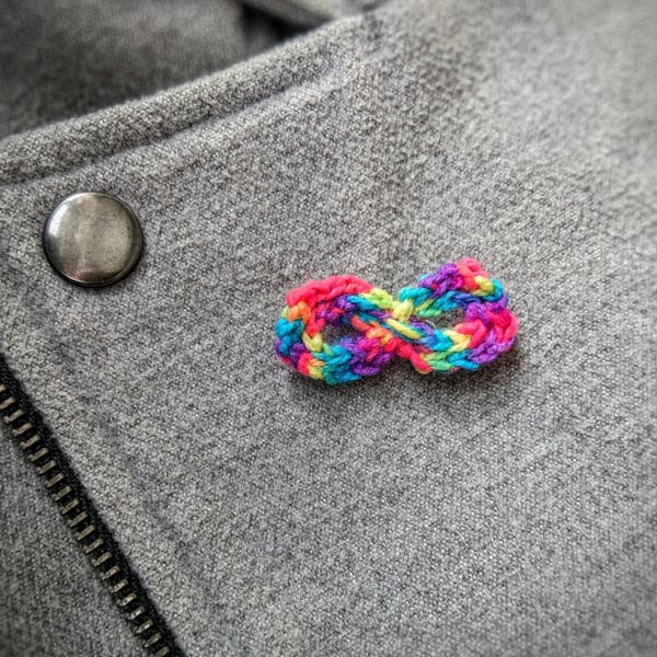 Neurodiversity Crochet Badge 