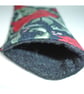 William Morris Red Floral Glasses Case Sleeve Soft Hammersmith - Image 4