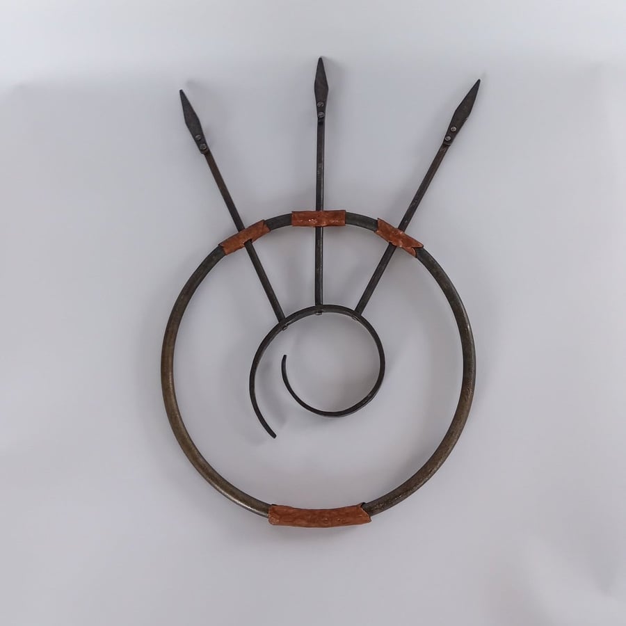 Wall Decor Sculpture - Forged Steel and Copper