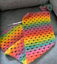 Crocheted Shell Scarf – Rainbow Colours - Image 5