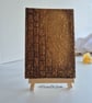 Original textured artwork, Golden floral acrylic painting, Free UK delivery  - Image 4
