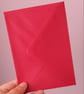 C6 A6 Poppy Red Envelopes For Cardmaking With Diamond Flap 120gsm Pack Of 10