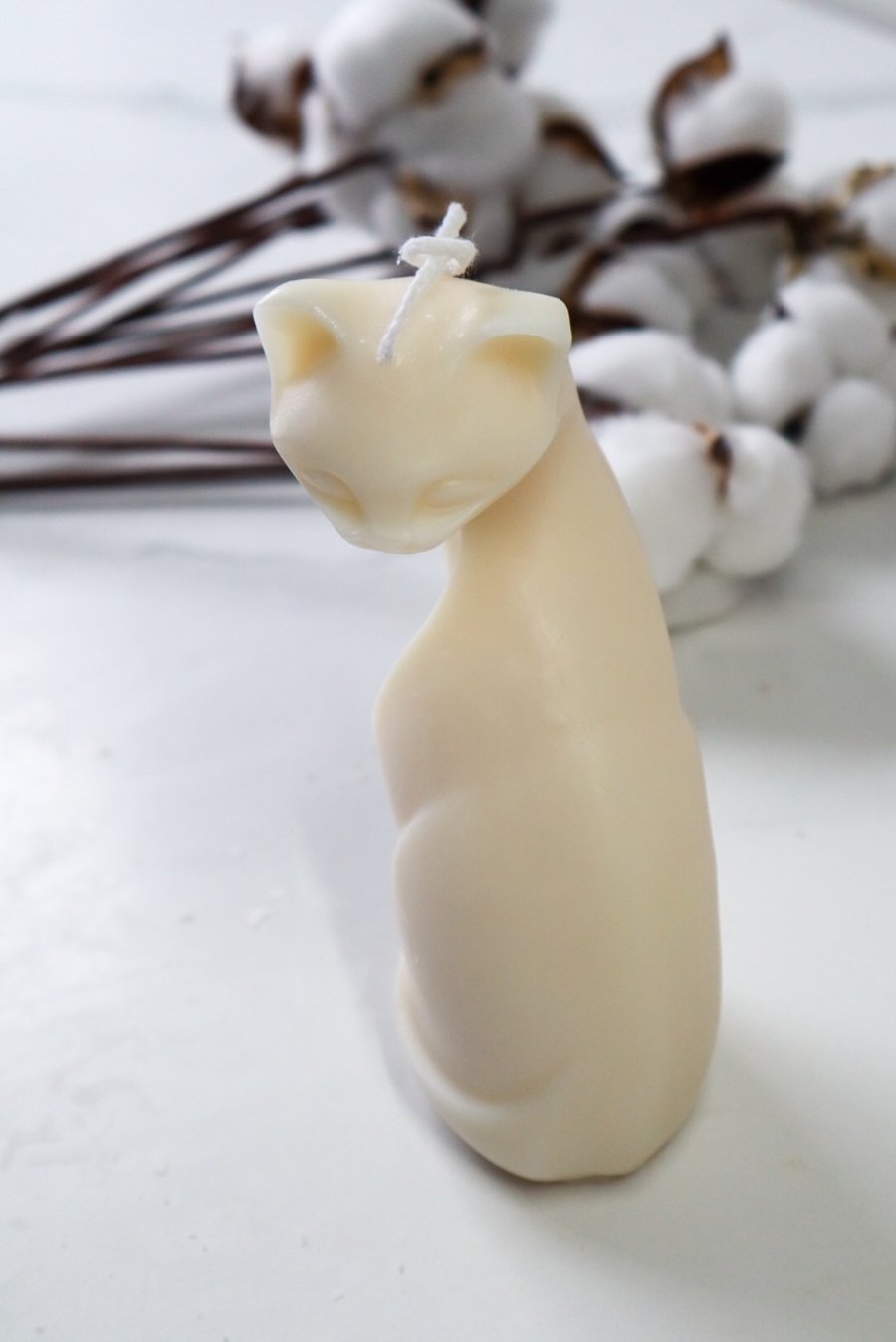 Cat Candle (Snowy)