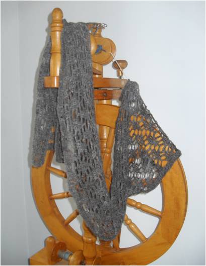 Crochet Diamonds Alpaca Scarf