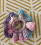 Colourful handmade crochet scrunchie - Image 1