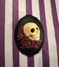 Skull & Red Roses Cameo Brooch - Image 2