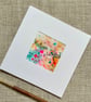 Original art card, blank card, hand painted, abstract, mixed media, art lovers - Image 1