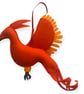 Hand Embroidered Felt Phoenix Hanging Decoration - Image 5