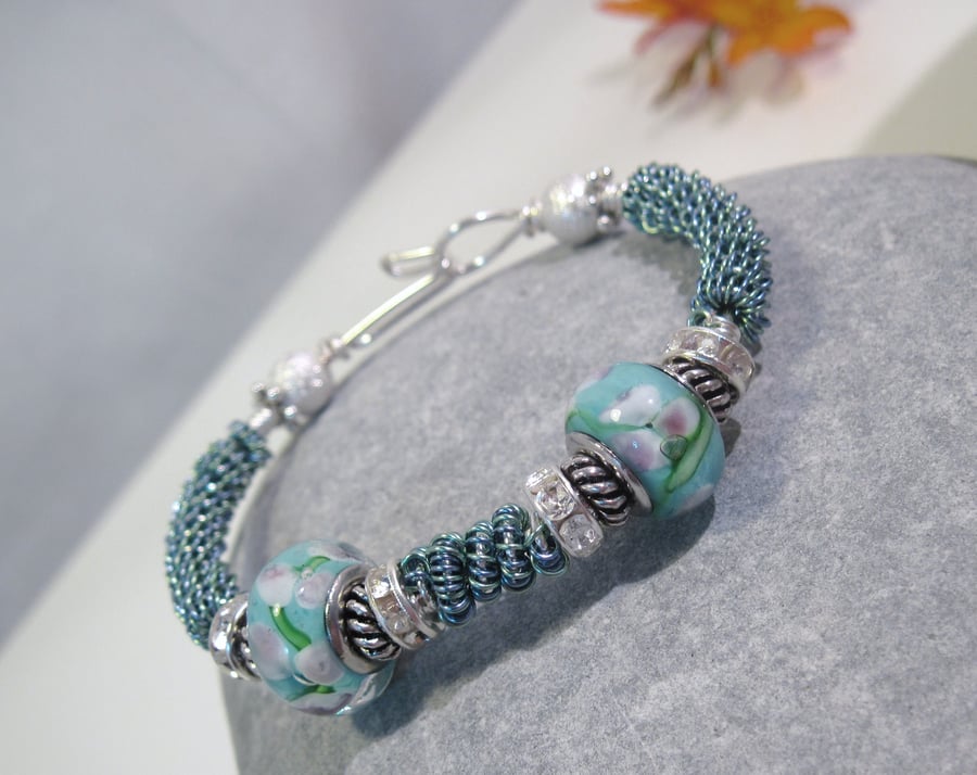 Azure Blue Plated Bracelet