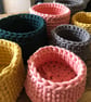 Handmade Crochet knitted MEDIUM sized basket - Image 2