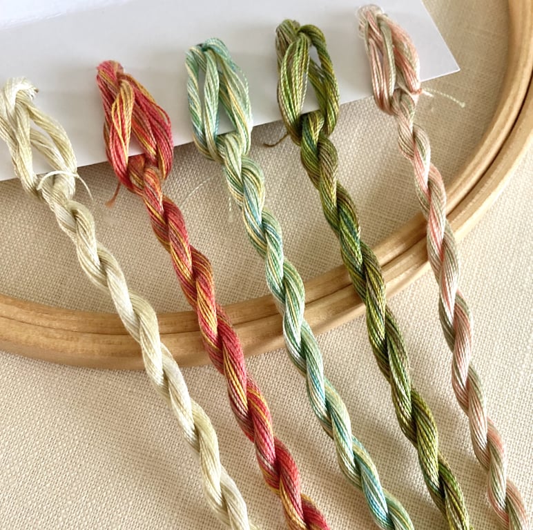  Fine Perle 16 Variegated Embroidery Thread - Irish Moss