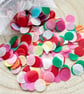 Biodegradable Confetti Circles, White Organza Bag, Wedding Toss Eco Friendly - Image 4