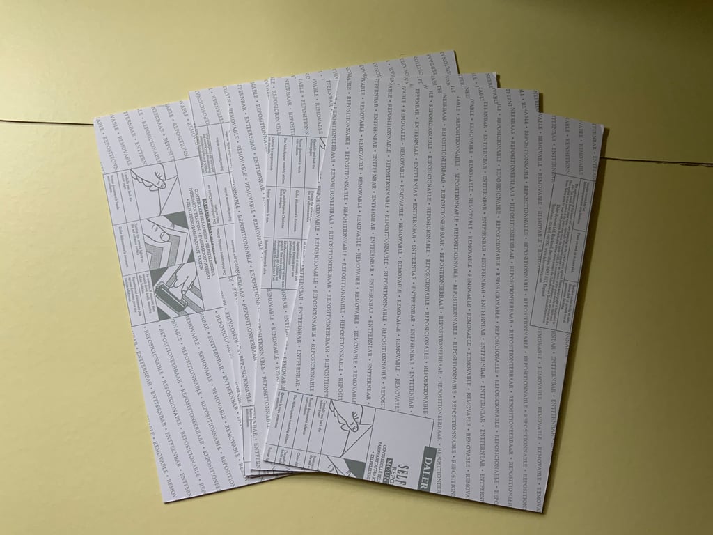 Self Adhesive Mountboard A5 size 7 sheets of A5