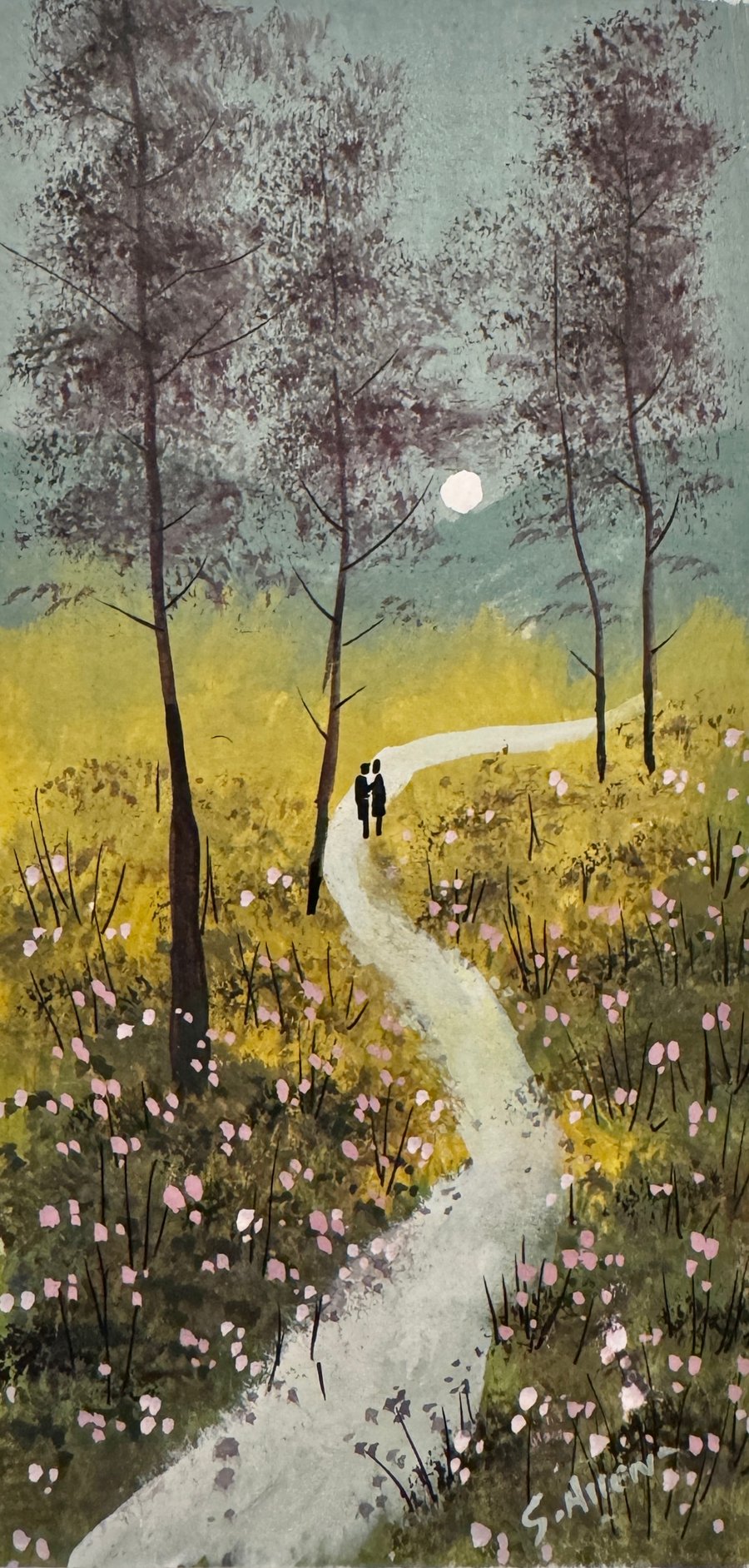 Original  watercolour Painting ‘ Woodland Stroll ‘ by Stephen Allen 