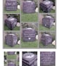  Personalised Granite Memorial Vase Plaque Grave rose bowl Cemetery Vase  - Image 2