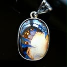 21x16mm Australian Boulder Opal Pendant
