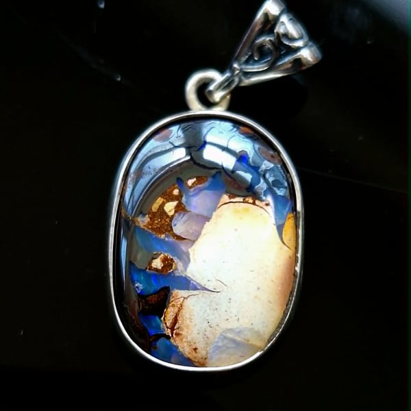 21x16mm Australian Boulder Opal Pendant
