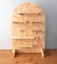 Table Top OSB Pegboard with a Curved Top, includes Feet, Shelving and Pegs - Image 8