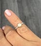 Silver Pebble Ring, pebble  ring, Freeform silver ring, mixed metals ring , - Image 5