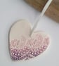 Ceramic heart hanging - Image 2