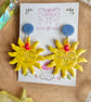 Sunset Sunshine Polymer Clay earrings